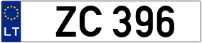 Trailer License Plate